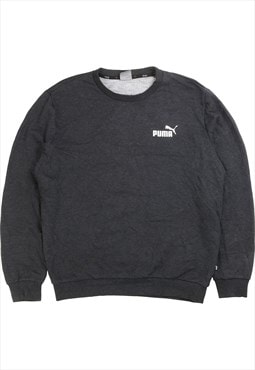 Vintage  Puma Sweatshirt Heavyweight Crewneck Black Small