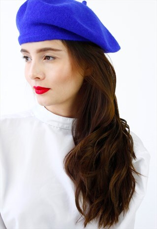 BLUE FRENCH STYLE BERET HAT