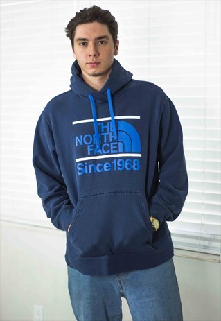 VINTAGE NORTH FACE LOGO HOODIE SWEATSHIRT LOGO 90S XL 24.6