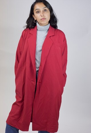 VINTAGE 90'S RED LONG JACKET