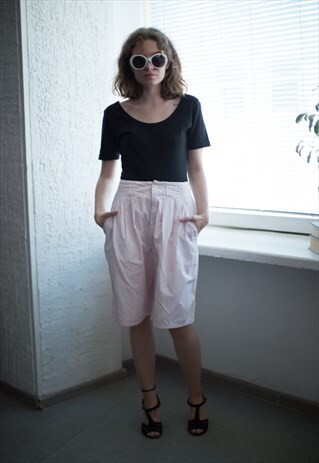 VINTAGE 90'S PINK STRIPED SHORTS