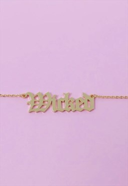 Wicked 14k Gold Plated Necklace