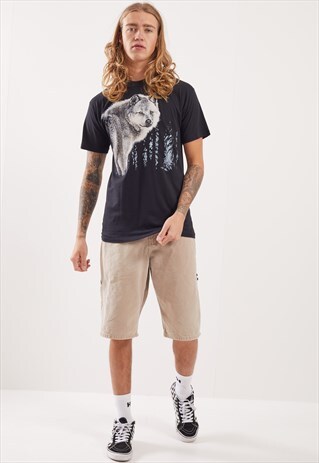 VINTAGE WOLF GRAPHIC T-SHIRT