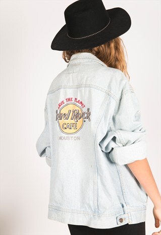 VINTAGE 80S HARD ROCK LEE JACKET / RHOUSTON408