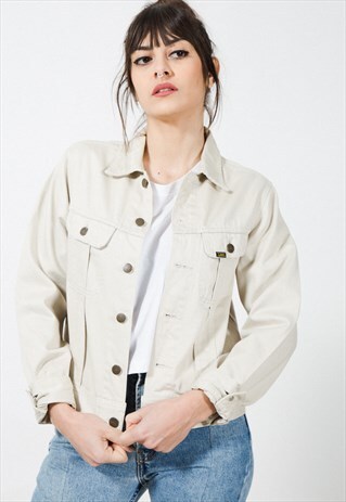 VINTAGE 80S CLASSIC LEE BASIC DENIM JACKET / S8886
