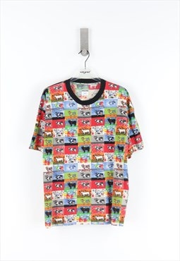 Moschino Patterned T-Shirt in Multicolour - M