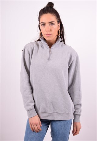 REEBOK WOMENS VINTAGE SWEATSHIRT JUMPER MEDIUM GREY 90'S