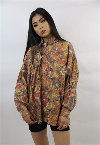 VINTAGE 90'S COLOURFUL PATTERNED SHIRT