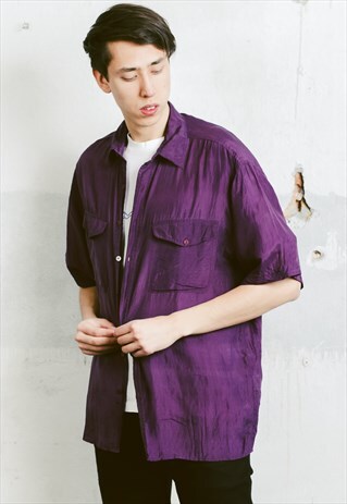 VINTAGE 90S SILK SHIRT