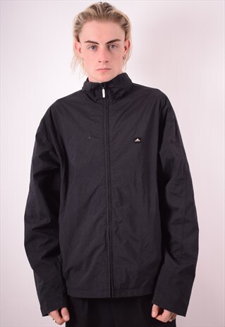 ADIDAS MENS VINTAGE JACKET XL BLACK 90S