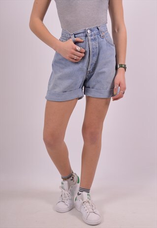 VINTAGE LEVI'S 501 DENIM SHORTS BLUE