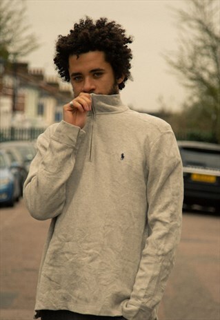 VINTAGE RALPH LAUREN QUARTER ZIP SWEATSHIRT