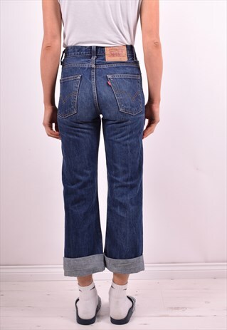 LEVI'S WOMENS VINTAGE JEANS W27 L28 BLUE 90'S