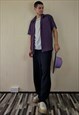 VINTAGE 90'S PURPLE PINSTRIPE SHIRT BY BRICE