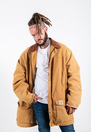 VINTAGE 80S CARHARTT WORKWEAR COAT/ S7725