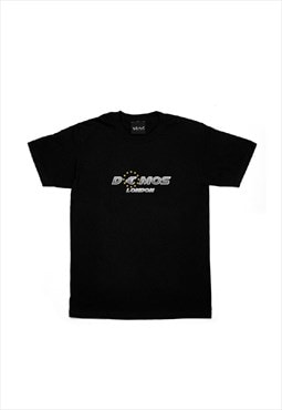 Black Logo Graphic Heavy Cotton T shirt tee Unisex 