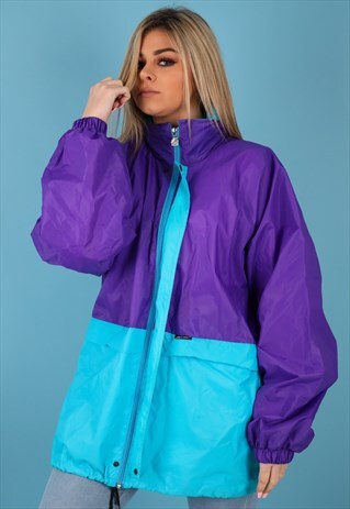 VINTAGE K-WAY WINDBREAKER JACKET IN MULTI NJ548