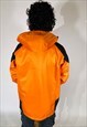 VINTAGE SIZE L THE NORTH FACE WINDSTOPPER COAT IN ORANGE