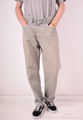 LEVI'S 550 MENS VINTAGE JEANS W33 L34 GREY 90S