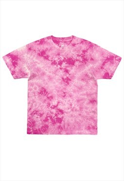 Pink Tie Dye Cotton T shirt Tee Y2k Unisex