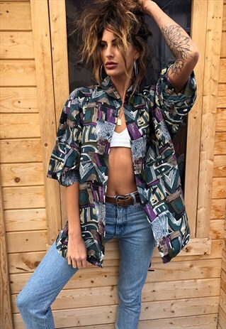 OVERSIZED RETRO 90S 80S VINTAGE UNISEX FESTIVAL SHIRT