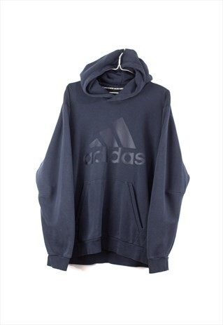 VINTAGE ADIDAS CLASSIC HOODIE IN BLUE XL