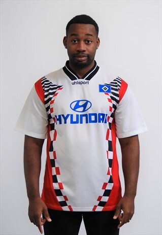 VINTAGE 96/97 HAMBURG SV HOME FOOTBALL SHIRT