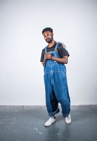 VINTAGE CARHARTT BLUE DENIM DUNGAREES