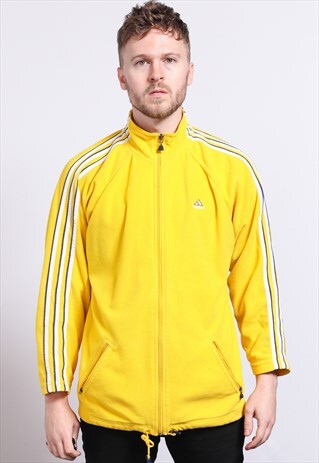 VINTAGE ADIDAS ZIP UP FLEECE JACKET TOP