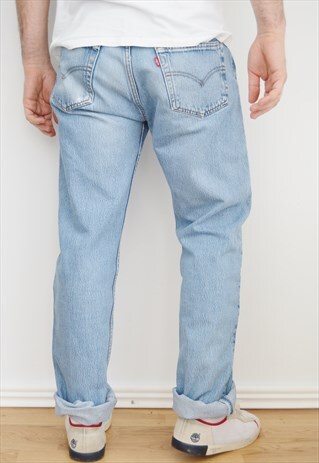 90'S LEVI'S 501 LIGHT BLUE JEANS