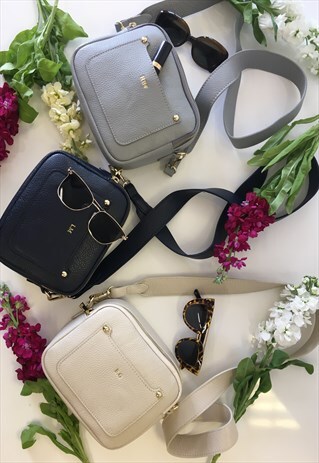 PERSONALISED BELLA LEATHER CROSS BODY BAG