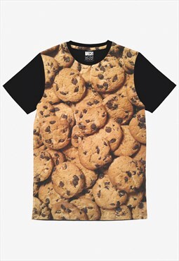 Cookies Unisex All Over Photo Print Food Fashion T-Shirt
