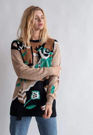 VINTAGE FUNKY PATTERNED FESTIVAL JUMPER