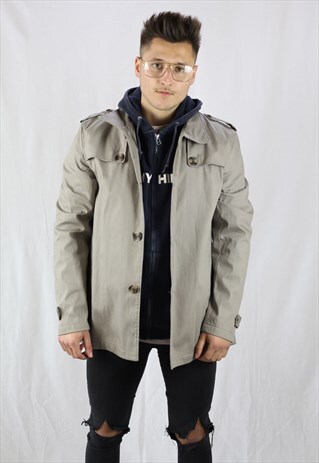 MENS VINTAGE JACKET LARGE REEFA SLIM CASUAL SMART 90'S