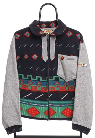 VINTAGE ENERGIE PATTERNED ZIP UP FLEECE WOMENS