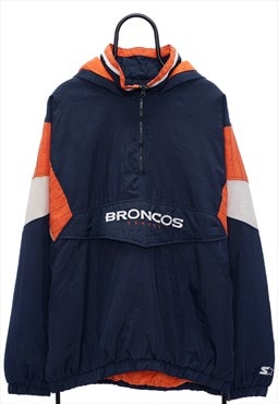 Vintage Starter NFL Denver Broncos Navy Jacket Mens