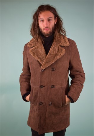 VINTAGE 90'S SHEARLING COAT