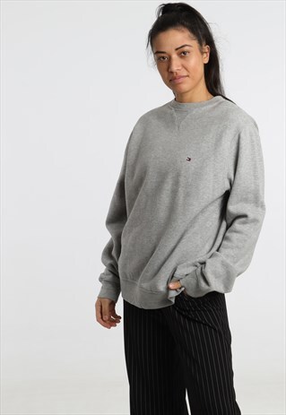 90S TOMMY HILFIGER EMBROIDERED LOGO SWEATSHIRT