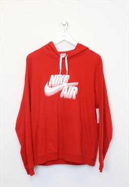 Vintage spell out Nike hoodie in red. Best fits M