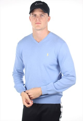 VINTAGE RALPH LAUREN LIGHTWEIGHT KNITTED SWEATSHIRT JUMPER