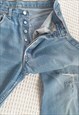 Vintage 501 Distressed Straight Leg Blue Levi Jeans