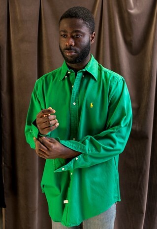 GREEN LONG SLEEVED SHIRT
