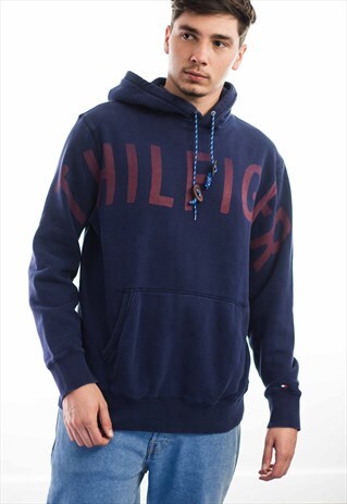 VINTAGE TOMMY HILFIGER LOGO SWEATSHIRT JUMPER 90S L 23.5
