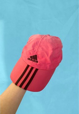 Vintage 90s Adidas cap in pink and black