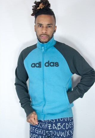 ADIDAS EMBROIDED ZIP SWEATSHIRT