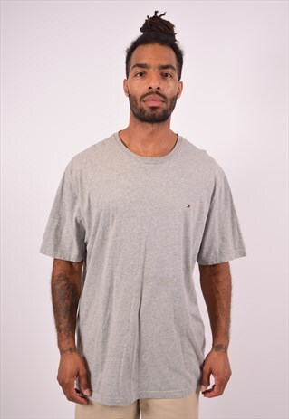 VINTAGE TOMMY HILFIGER T-SHIRT TOP GREY