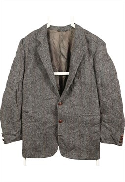 Harris Tweed 90's Tweed Wool Jacket Blazer 42 Grey