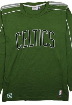 Vintage 90's Champion Sweatshirt Celtics Crew Neck Green