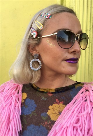 VINTAGE 70S-80S DISCO LOVEKNOT SUNGLASSES