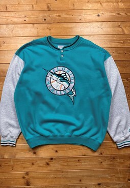 Vintage starter Florida marlins MLB turquoise sweatshirt L